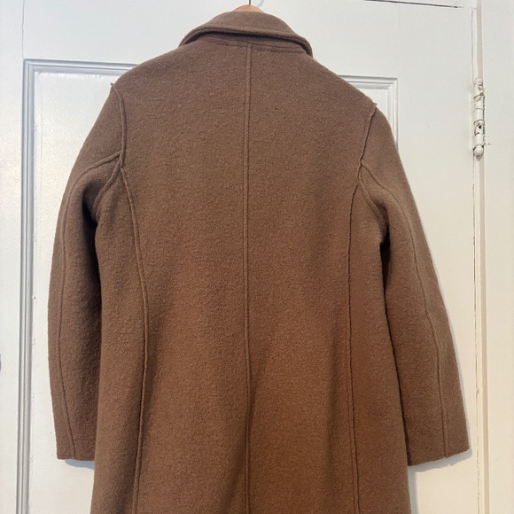 J Crew 100% Wool Camel Coat - Picture 2 of 6